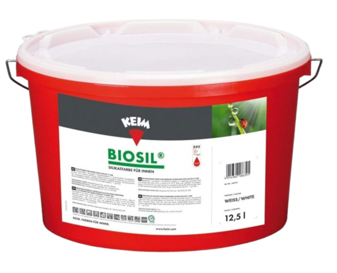Keim Biosil 12,5L Silikatfarbe für Innen Mineralisch Weiß Keim Biosil 12,5L Silikatfarbe für Innen Mineralisch Weiß